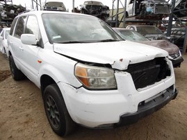 2008 HONDA PILOT EX-L WHITE 3.5L AT 2WD A17684